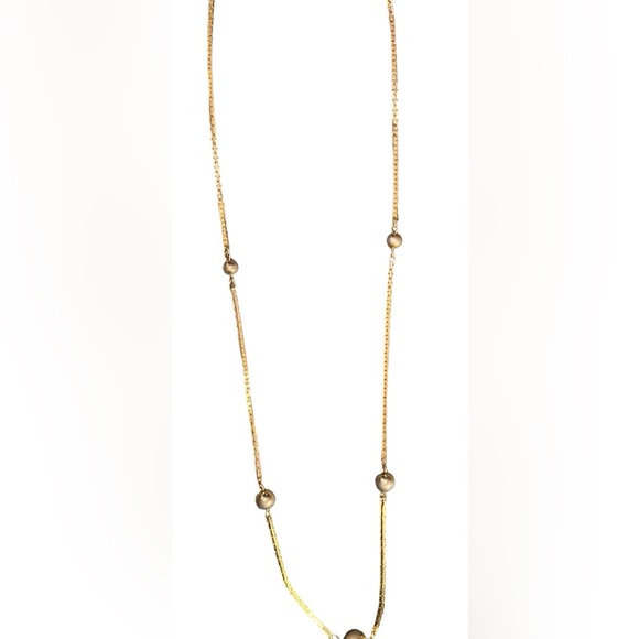 Vintage 24" AVON Gold Chain Necklace. Gold Beaded choker - Picture 4 of 4